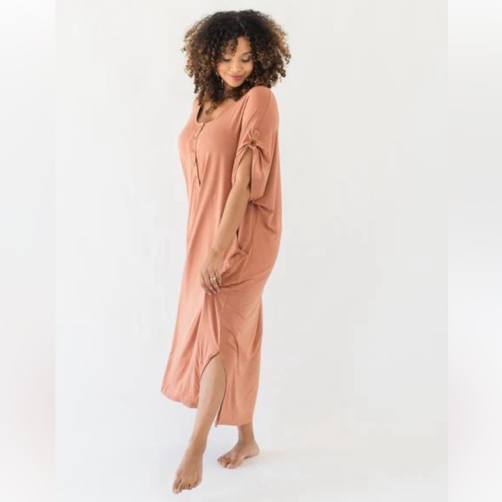 Kyte Baby Women’s Lounge Dress in Blush Size Medium